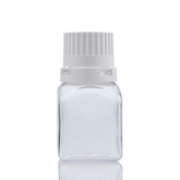 EZBio® Titanium Square Bottle, PETG, 38-430mm, 125mL, With Tamper Evident Cap, 24/CS